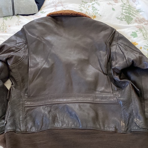 Vintage 1960’s Abercrombie and Fitch naval aviator style leather jacket - Picture 4 of 5